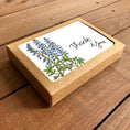 Load image into Gallery viewer, Bluebonnet Lupine Thank You Blank Boxed Note Cards
