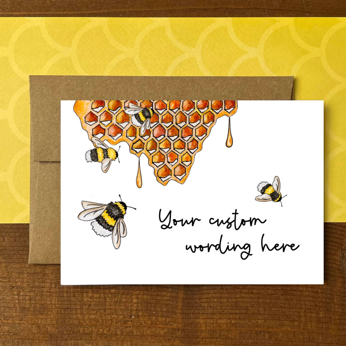 Bumblebee Personalized Boxed Note Cards