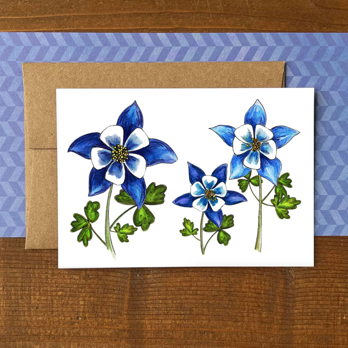 Columbine Blank Boxed Note Cards