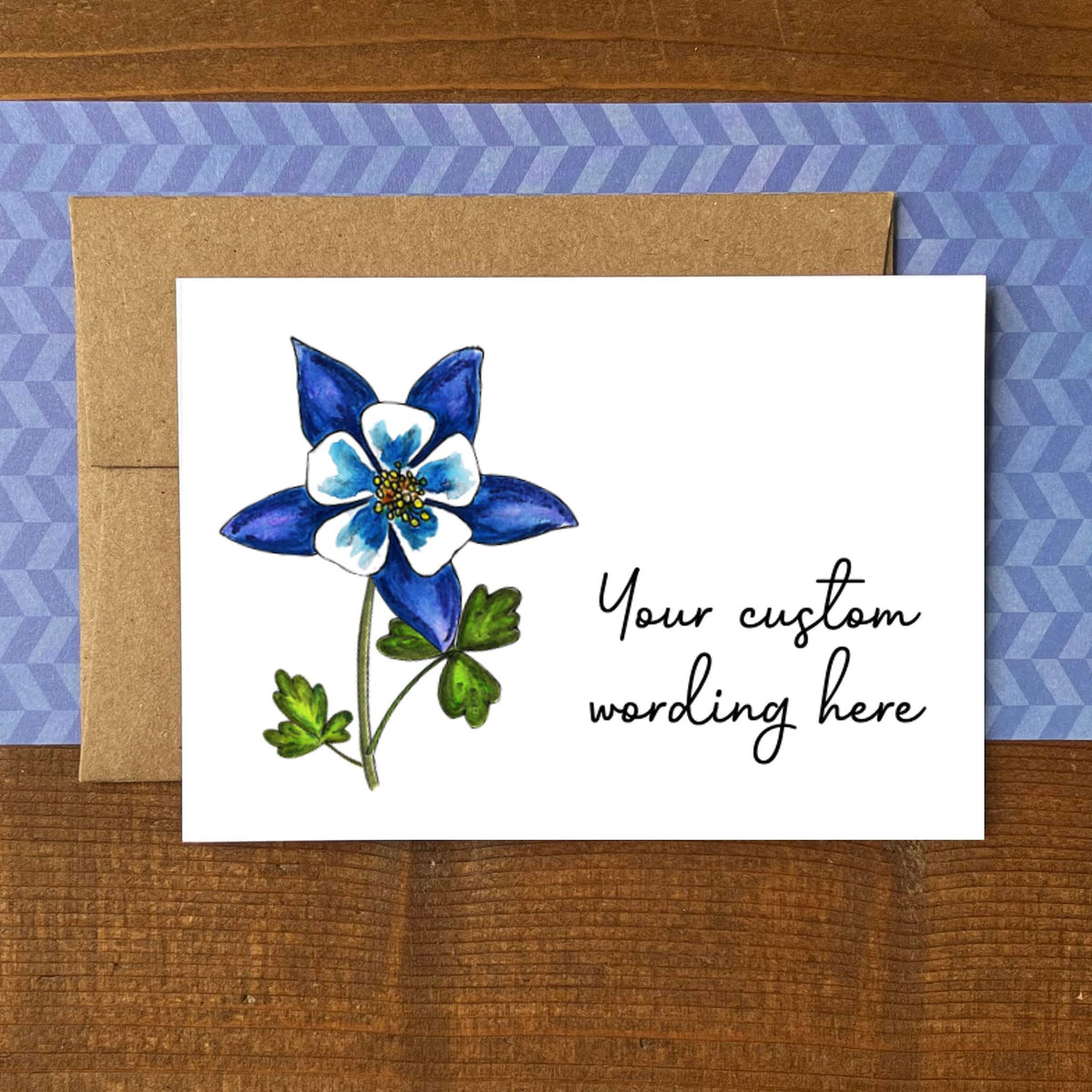 Columbine Personalized Boxed Note Cards