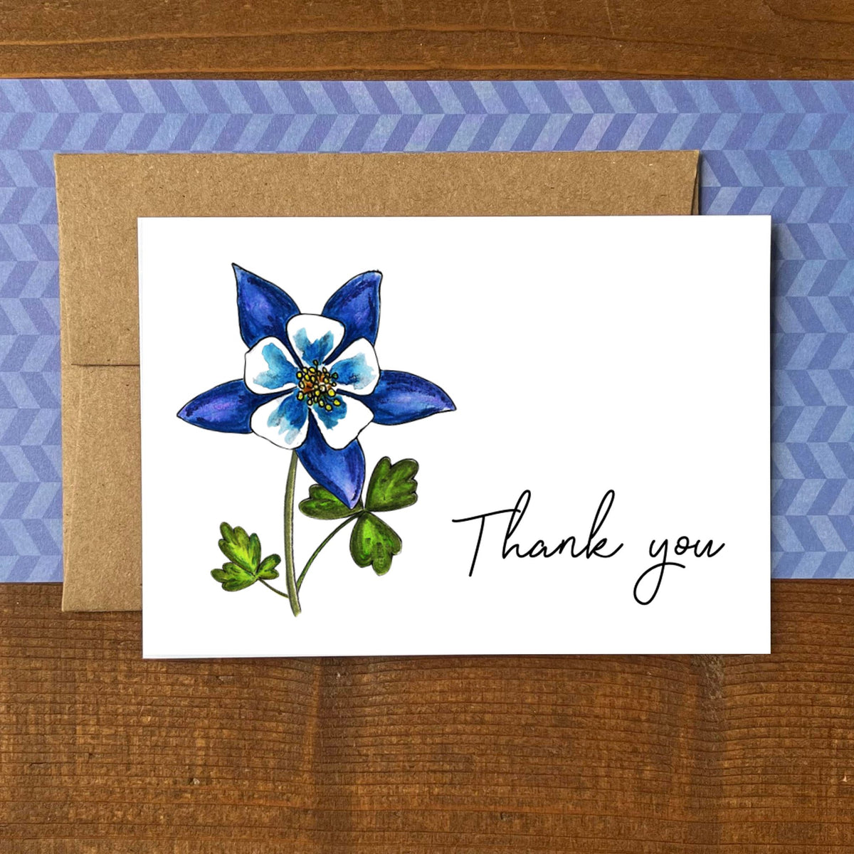 Columbine Thank You Boxed Note Cards