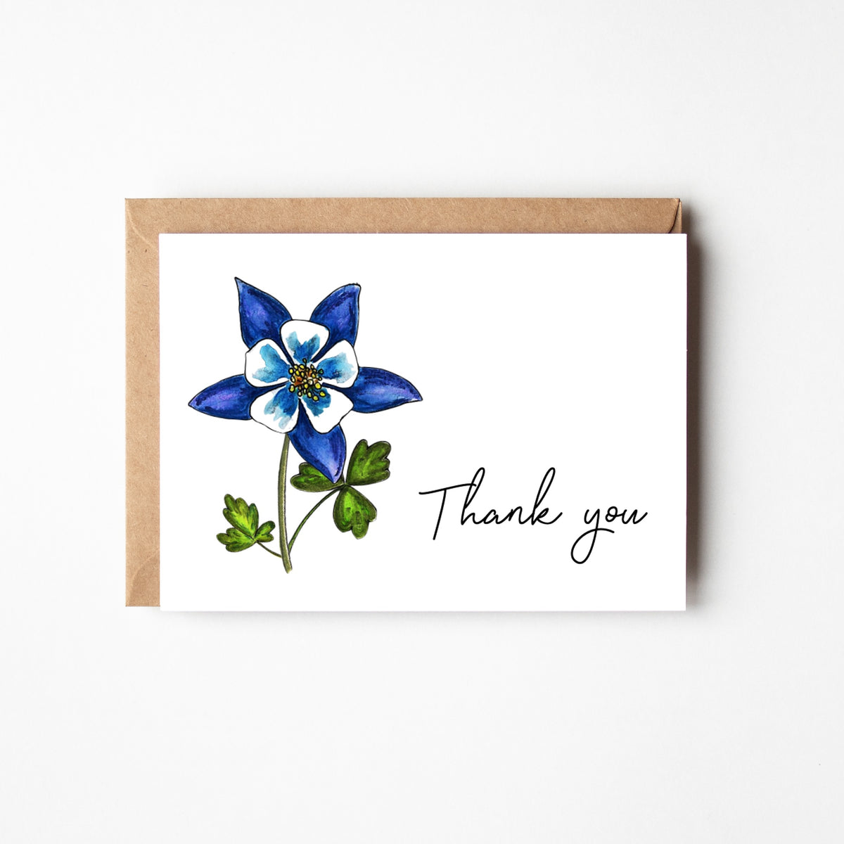 Columbine Thank You Boxed Note Cards
