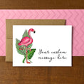 Load image into Gallery viewer, Flamingo Personalized Boxed Notecards

