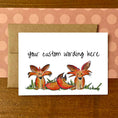 Load image into Gallery viewer, Foxes Personalized Boxed Notecards
