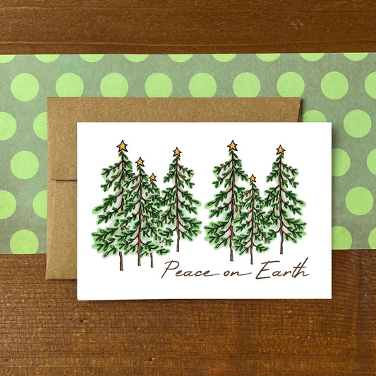Starry Pines Peace on Earth Holiday Boxed Note Cards