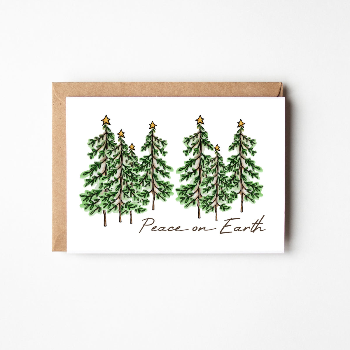 Starry Pines Peace on Earth Holiday Boxed Note Cards