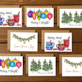 Load image into Gallery viewer, Holiday Wishes Variety Boxed Note Cards
