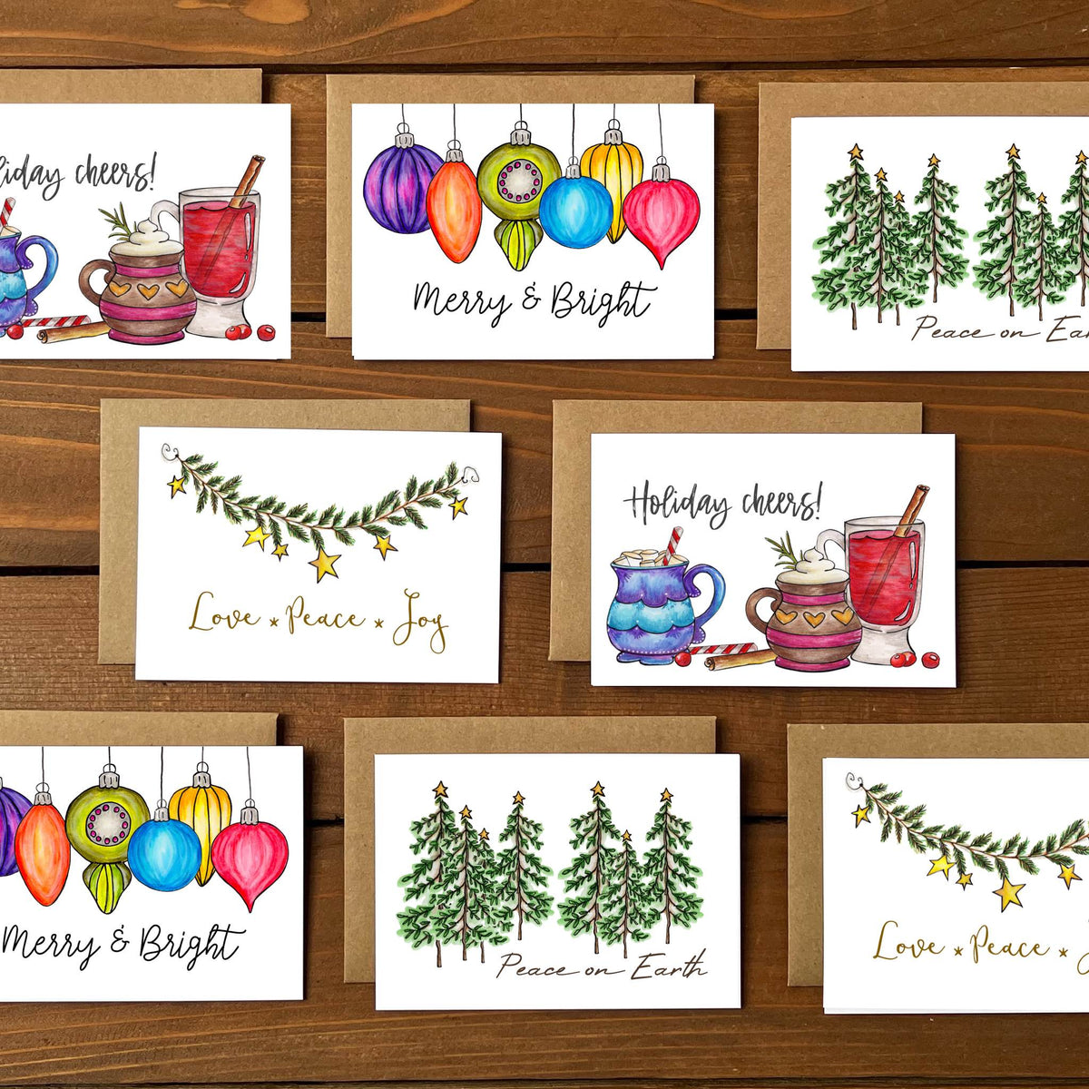 Holiday Wishes Variety Boxed Note Cards
