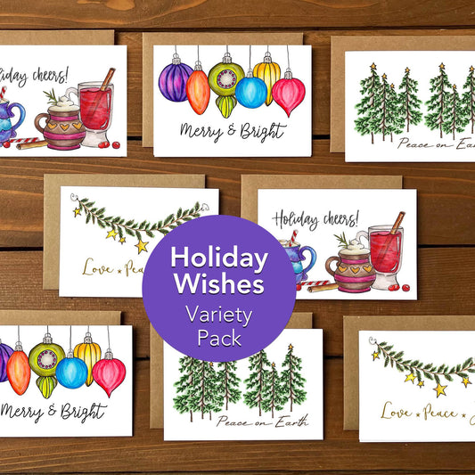 Holiday Wishes Variety Boxed Note Cards