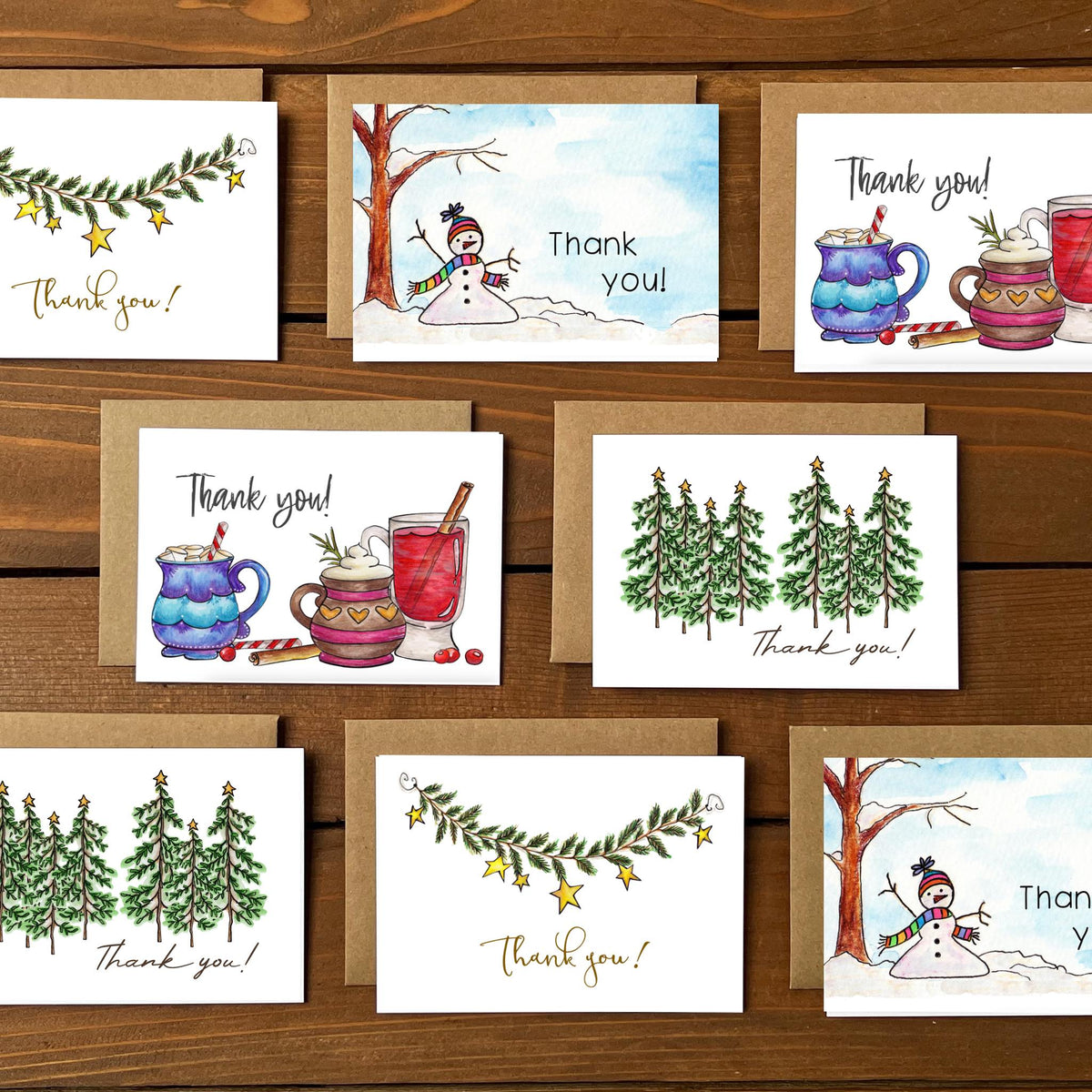 Holiday Thank You Variety Boxed Note Cards