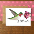 Load image into Gallery viewer, Hummingbird Little Note Boxed Note Cards

