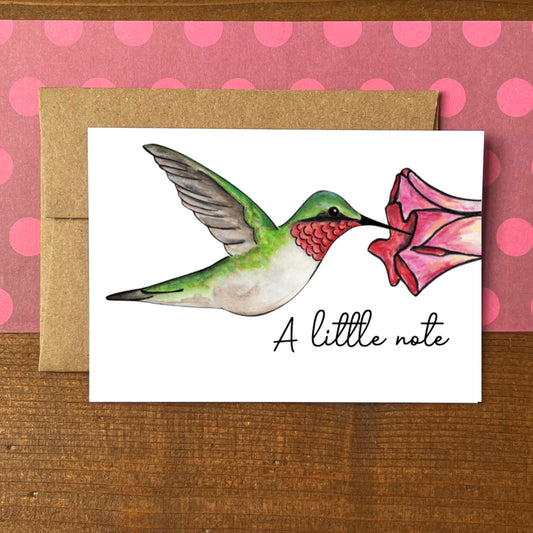 Hummingbird Little Note Boxed Note Cards
