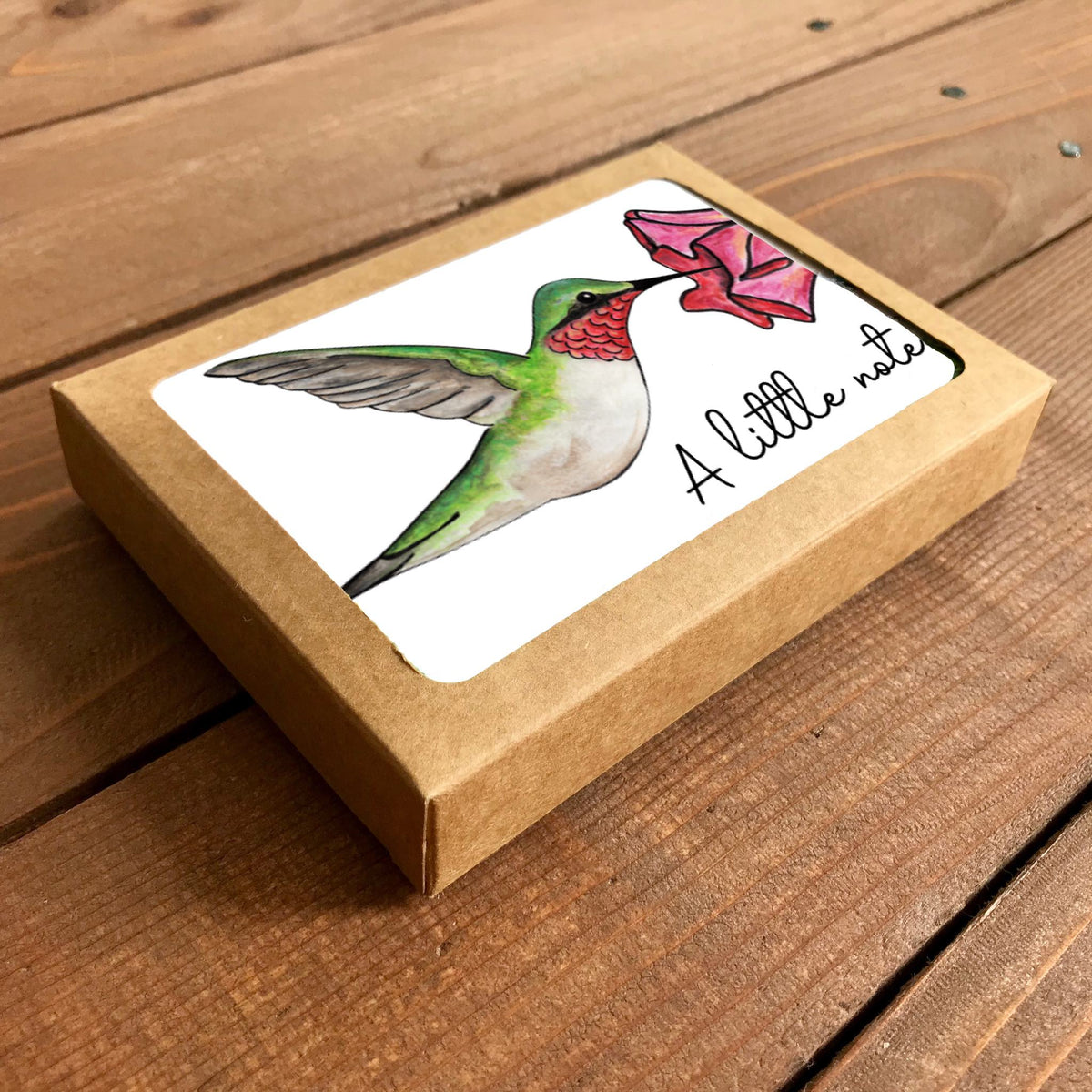 Hummingbird Little Note Boxed Note Cards