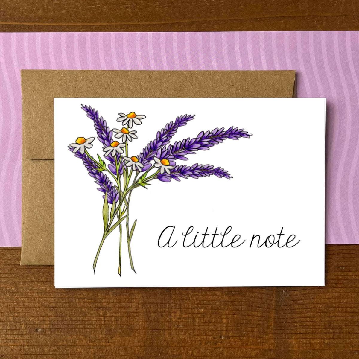 Lavender Little Note Boxed Note Cards