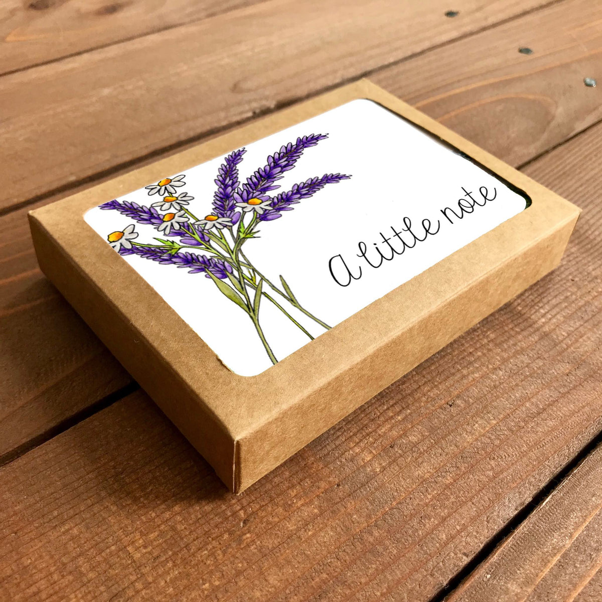 Lavender Little Note Boxed Note Cards