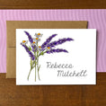 Load image into Gallery viewer, Lavender Personalized Boxed Note Cards

