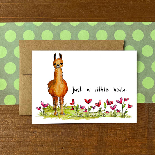 Llama Little Hello Boxed Note Cards