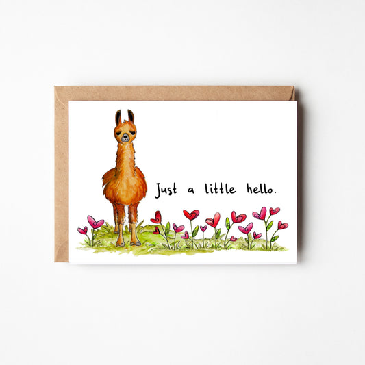 Llama Little Hello Boxed Note Cards