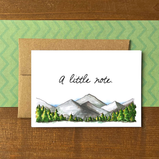 Mountain Range Little Note Boxed Note Cards