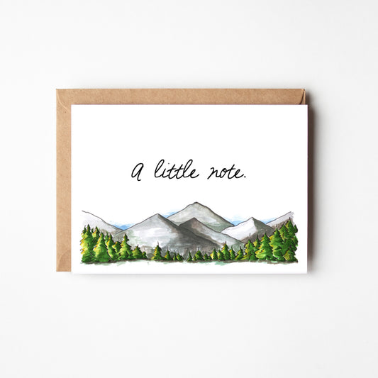 Mountain Range Little Note Boxed Note Cards