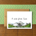 Load image into Gallery viewer, Mountain Range Personalized Boxed Note Cards
