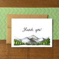 Load image into Gallery viewer, Mountain Range Thank You Boxed Note Cards
