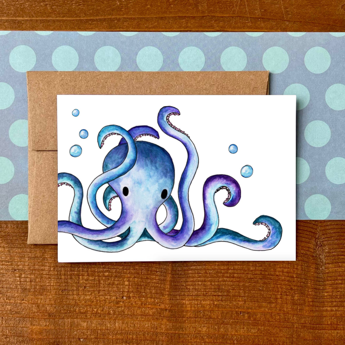 Octopus Blank Boxed Note Cards