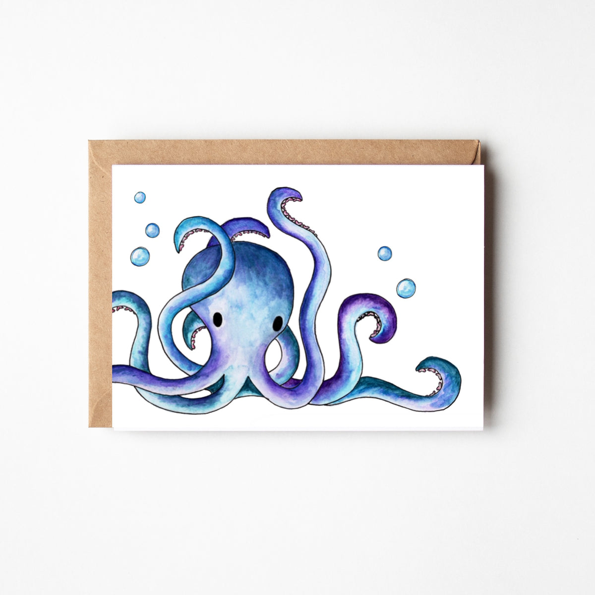 Octopus Blank Boxed Note Cards