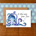 Load image into Gallery viewer, Octopus Personalized Boxed Note Cards
