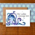 Load image into Gallery viewer, Octopus Personalized Boxed Note Cards
