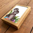 Load image into Gallery viewer, Otters Blank Boxed Note Cards
