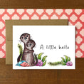 Load image into Gallery viewer, Otters Little Hello Boxed Note Cards

