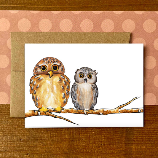 Owls Blank Boxed Note Cards