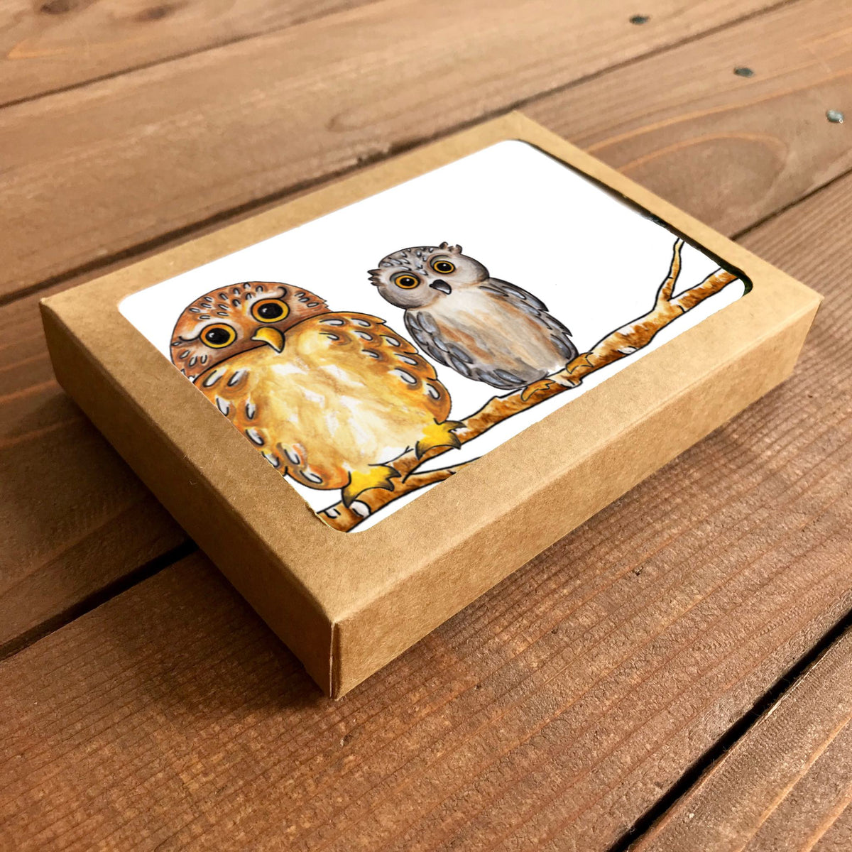 Owls Blank Boxed Note Cards
