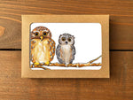 Owl Notecards | Choose Your Message - Boxed Set of 8