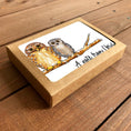 Load image into Gallery viewer, Owls Personalized Boxed Note Cards
