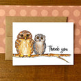 Load image into Gallery viewer, Owls Thank You Boxed Note Cards
