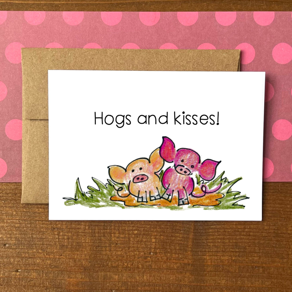 Pigs Hogs & Kisses Boxed Note Cards