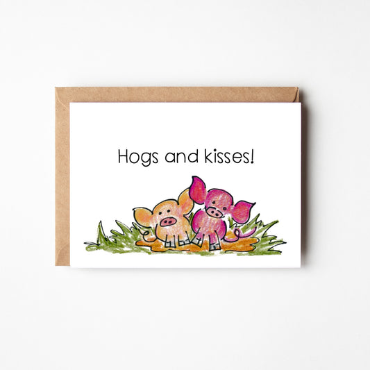 Pigs Hogs & Kisses Boxed Note Cards