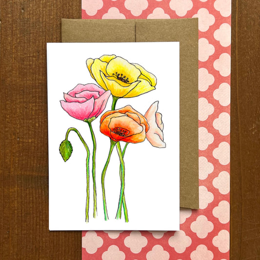 Poppies Blank Boxed Note Cards