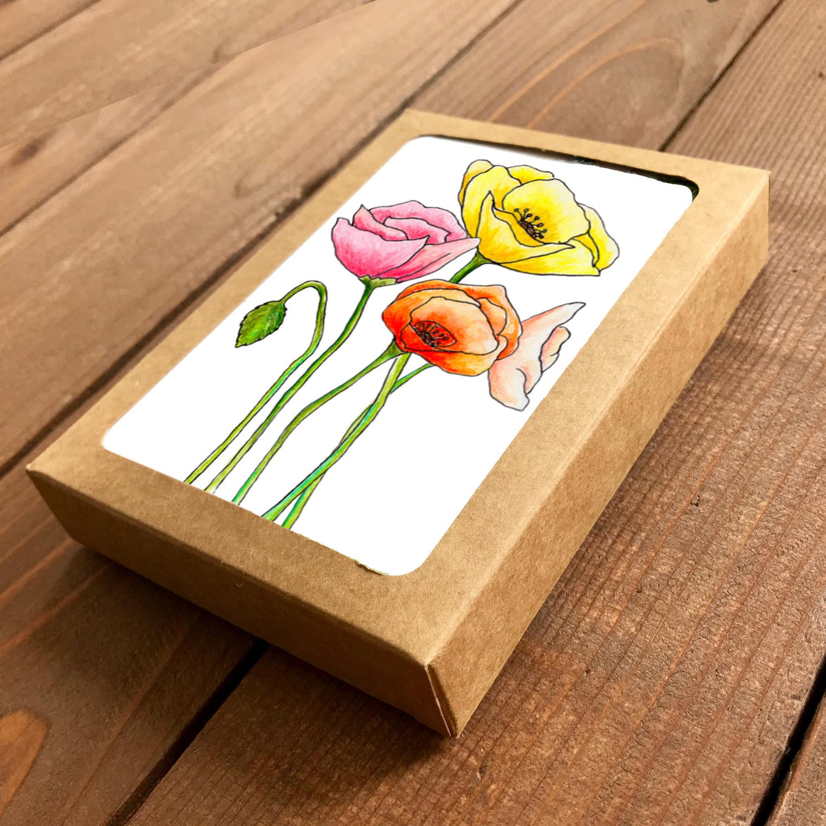 Poppies Blank Boxed Note Cards