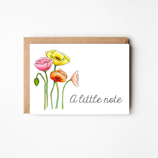 Poppies Little Note Boxed Note Cards
