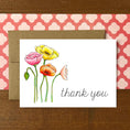 Load image into Gallery viewer, Poppies Thank You Boxed Note Cards
