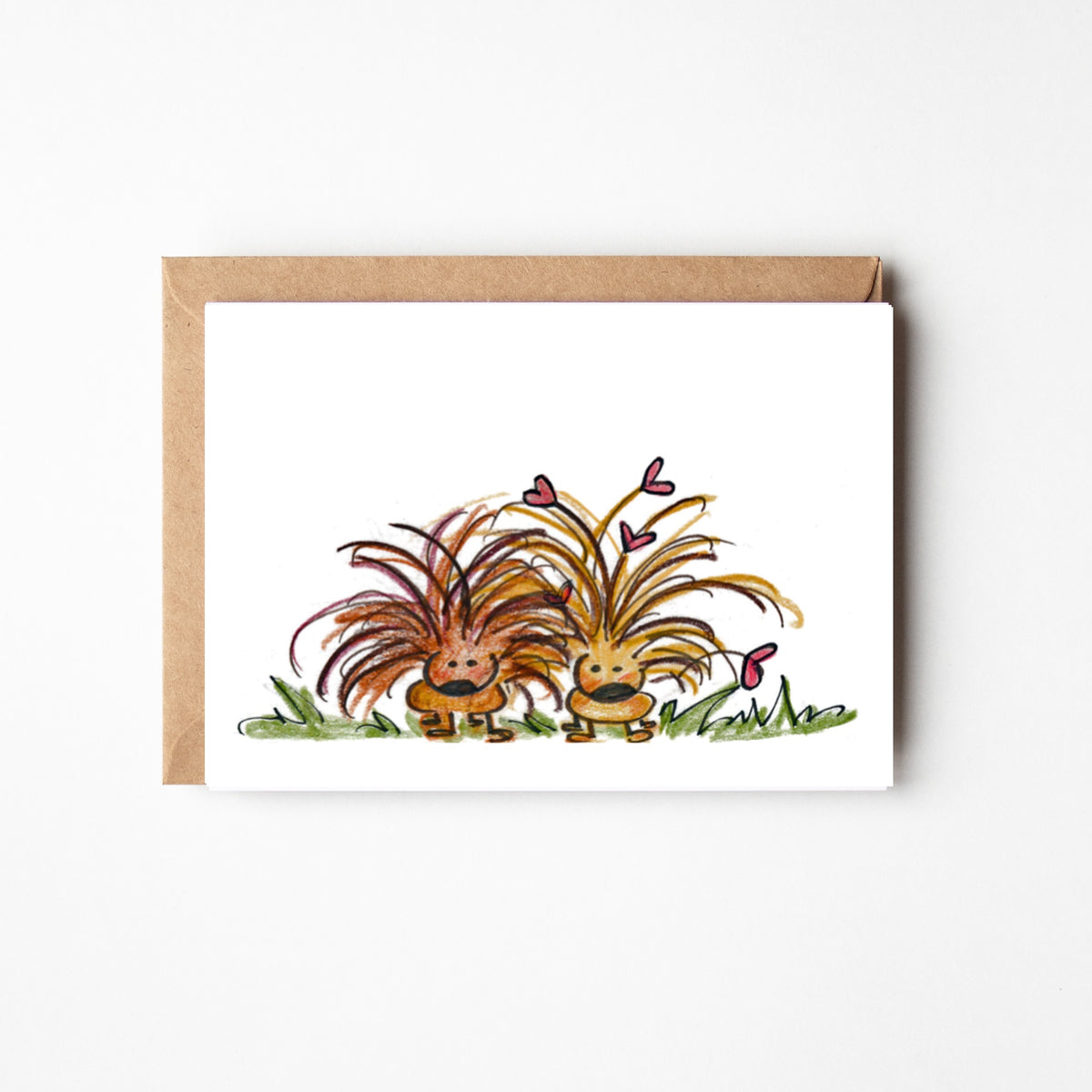 Porcupines Blank Boxed Note Cards
