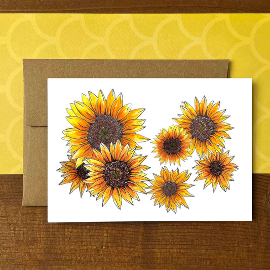 Sunflowers Blank Boxed Note Cards