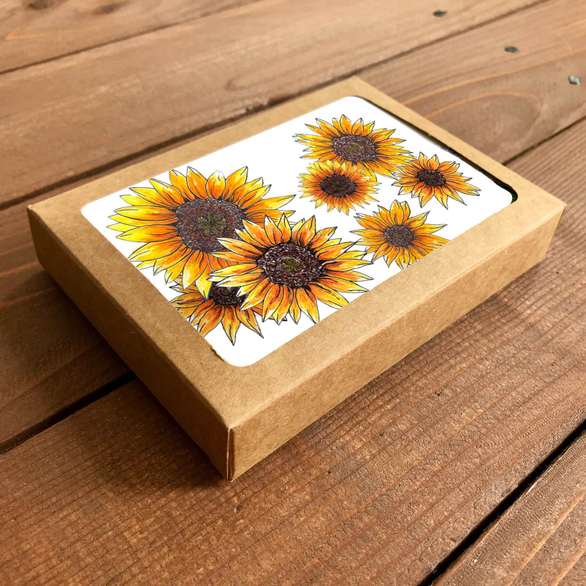 Sunflowers Blank Boxed Note Cards