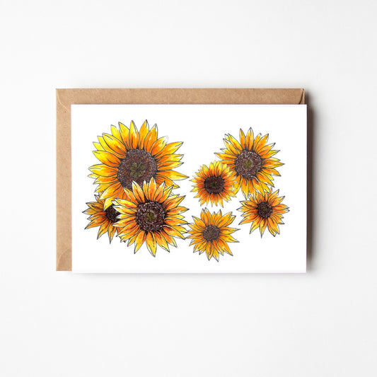 Sunflowers Blank Boxed Note Cards