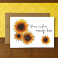 Load image into Gallery viewer, Sunflowers Personalized Boxed Note Cards
