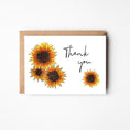 Load image into Gallery viewer, Sunflowers Thank You Boxed Note Cards

