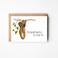 Load image into Gallery viewer, Sloth Dropping By Boxed Note Cards
